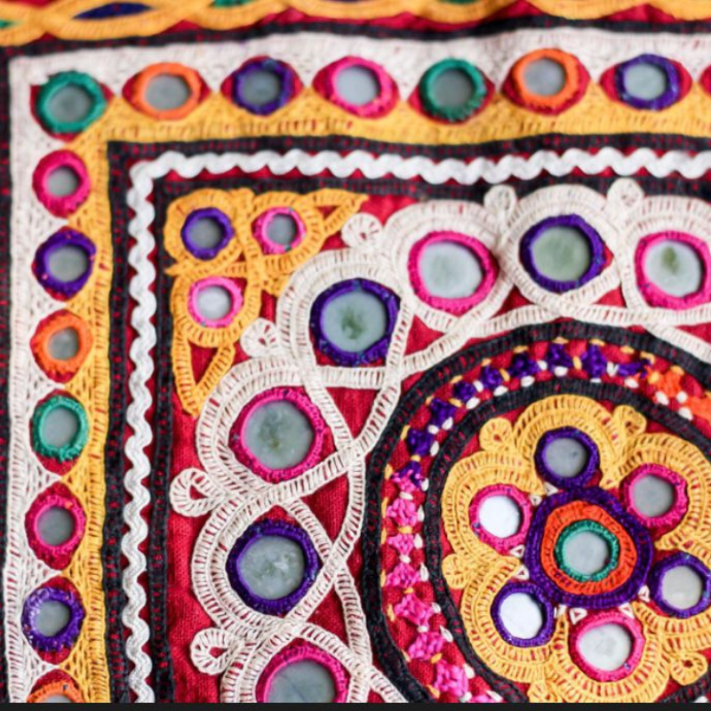 mirror work embroidery