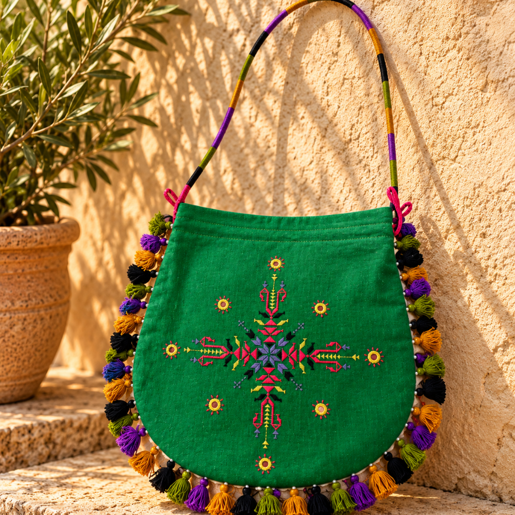 Graceful Thread-Worked Potli Bag