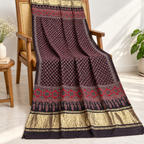 Distinctive Ajrakh Printed Dupatta for Women