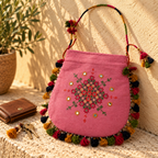 Graceful Thread-Worked Potli Bag