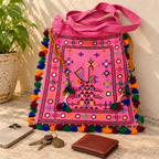 Chic Thread-Worked Medium Embroidered Sling Bag for Women
