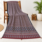 Classic Printed Ajrakh Dupatta for Women