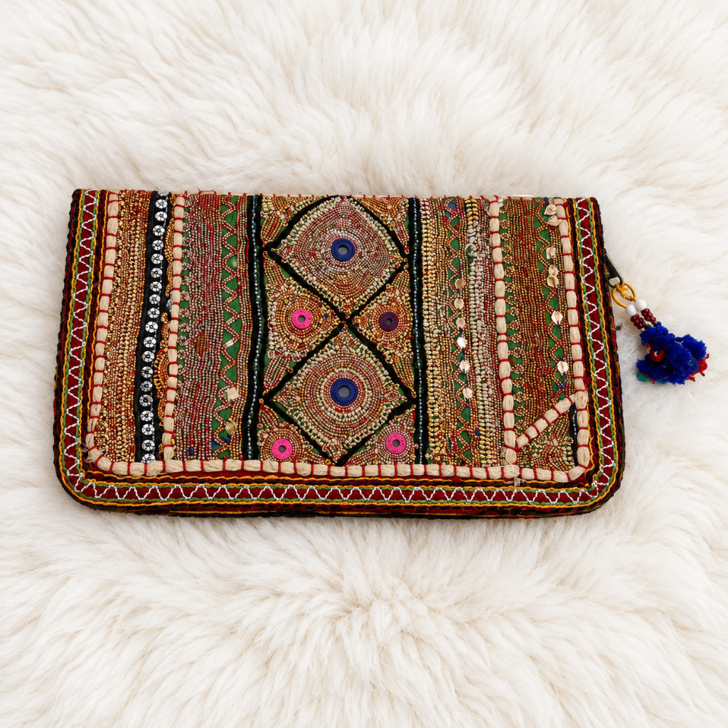 Ornate Zari Work Purse for Women