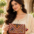 Embellished Zari Purse for Caual, Party