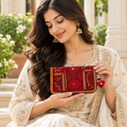 Ornate Zari Work Purse for Women