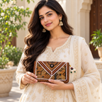 Embellished Zari Purse for Caual, Party