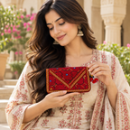 Ornate Zari Work Purse for Women