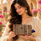 Ethnic Zari Purse for Women