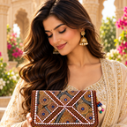 Ethnic Zari Purse for Women