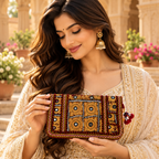 Ethnic Zari Purse for Women