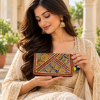 Ornate Zari Work Purse for Women
