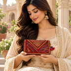 Ethnic Zari Purse for Women