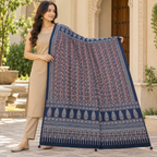 Classic Printed Ajrakh Dupatta for Women