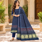 Distinctive Ajrakh Printed Dupatta for Women