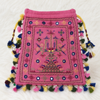 Chic Thread-Worked Medium Embroidered Sling Bag for Women