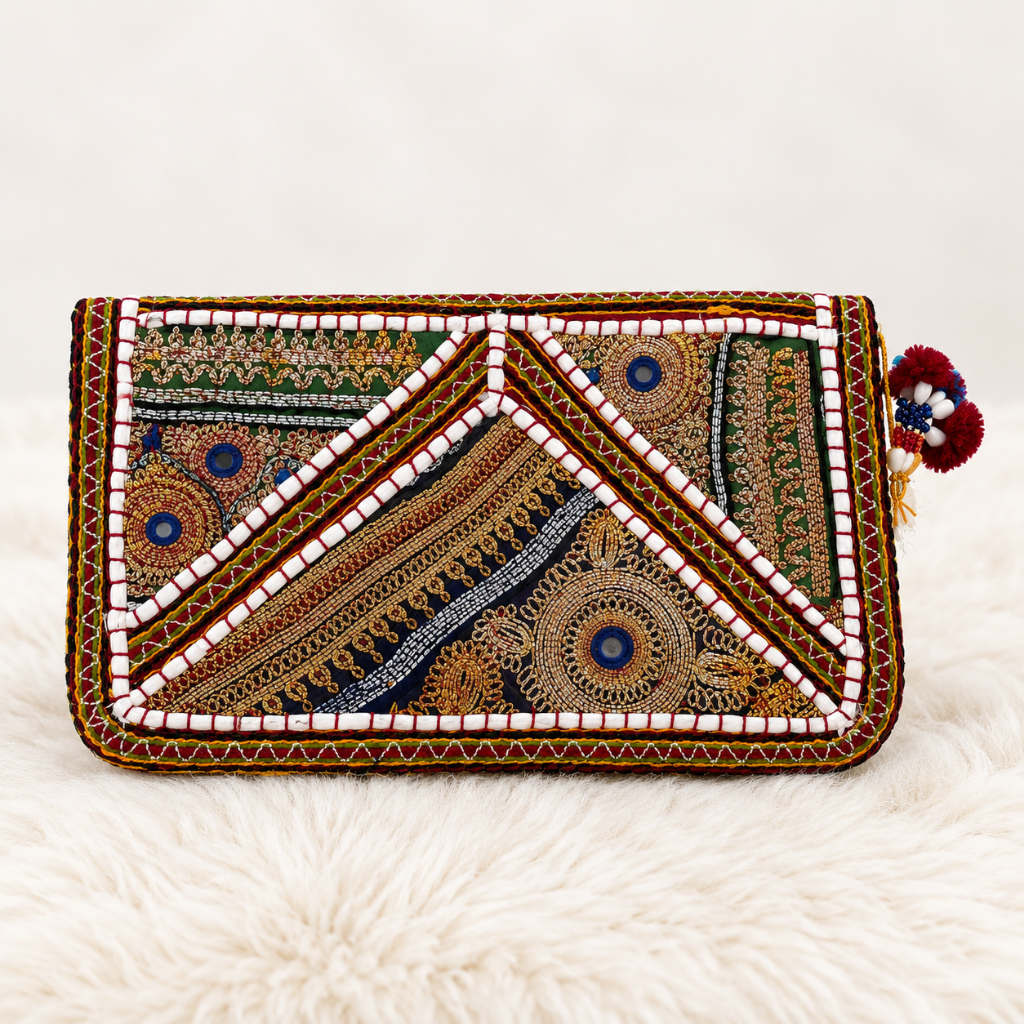 Ethnic Zari Purse for Women