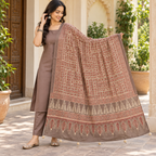 Classic Printed Ajrakh Dupatta for Women