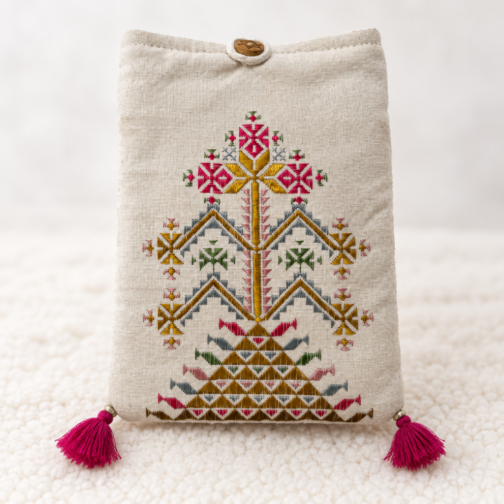 Everyday Charm Small Embroidered Mobile Cover Bag