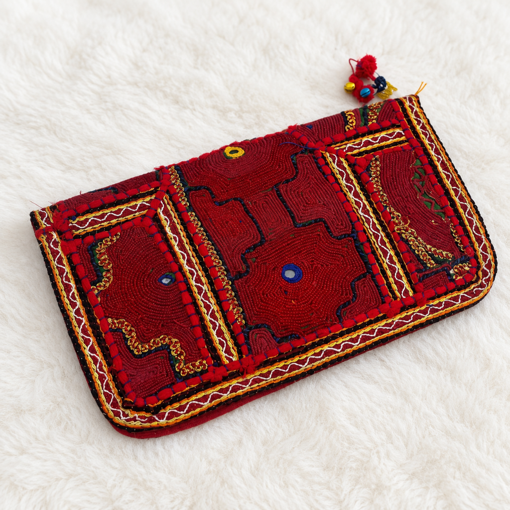 Ornate Zari Work Purse for Women