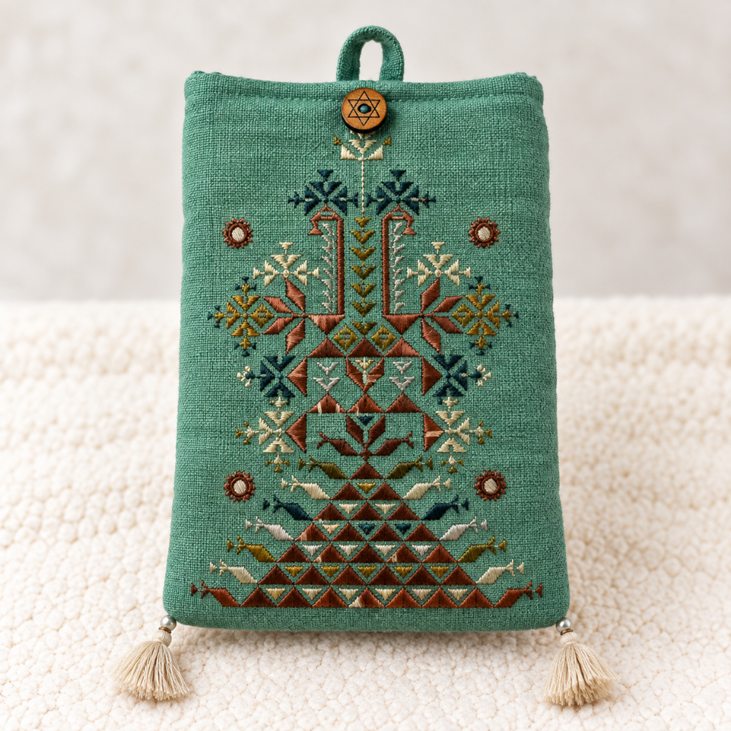 Everyday Charm Small Embroidered Mobile Cover Bag
