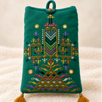 Thread-Worked Small Embroidered Mobile Cover Bag