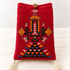 Thread-Worked Small Embroidered Mobile Cover Bag
