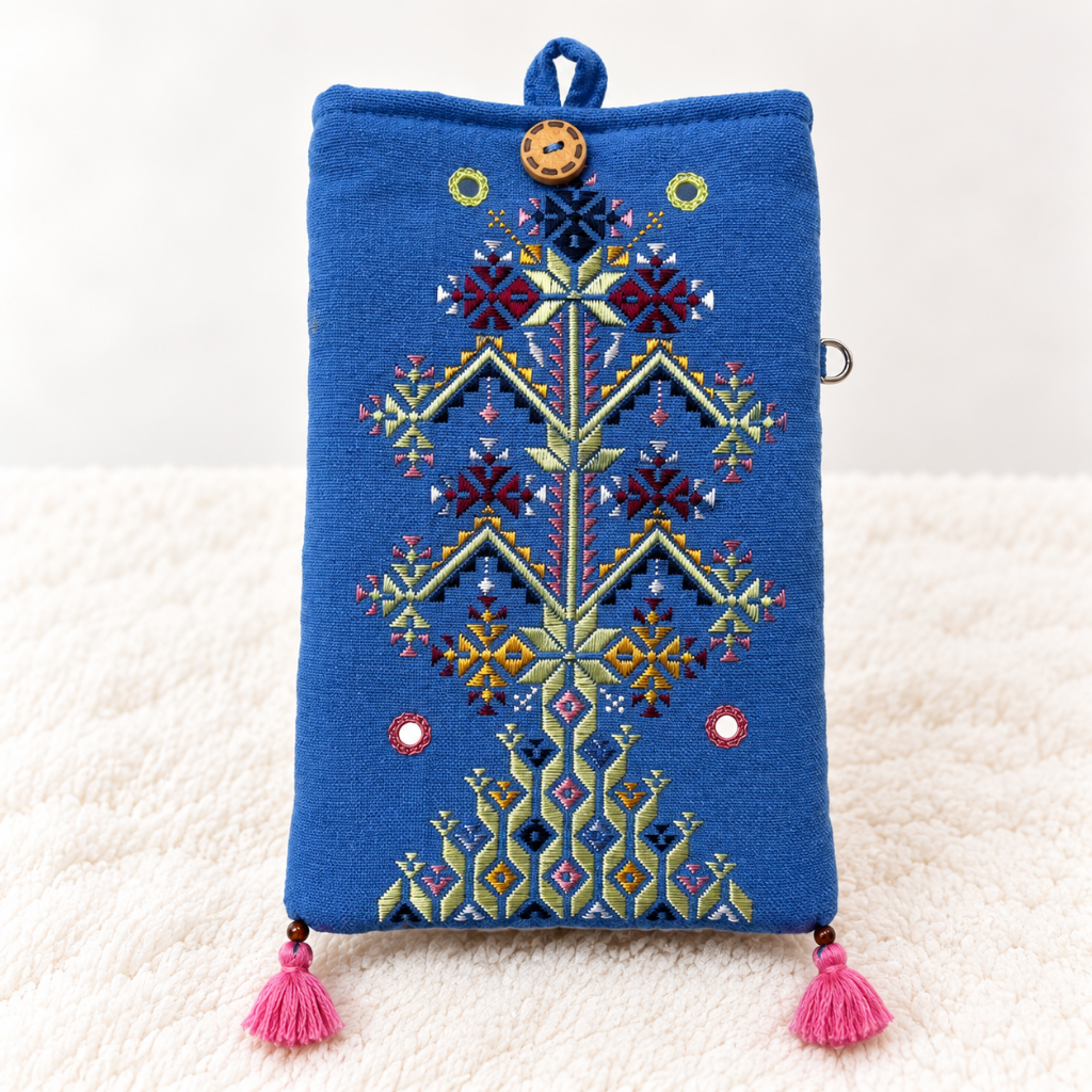 Everyday Charm Small Embroidered Mobile Cover Bag
