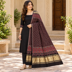 Distinctive Ajrakh Printed Dupatta for Women