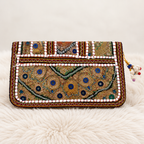 Festive Zari Embellished Purse for Women