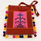 Artistic Thread-Worked Embroidered Bag for Women