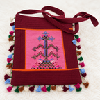 Artistic Thread-Worked Embroidered Bag for Women