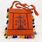 Artistic Thread-Worked Embroidered Bag for Women