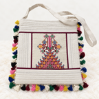 Artistic Thread-Worked Embroidered Bag for Women