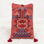 Thread-Worked Small Embroidered Mobile Cover Bag