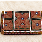 Festive Zari Embellished Purse for Women