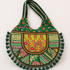 Tribal Hues Boho Embroidered Tote Bag