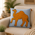 Traditional Indian Camel Applique Cushion Cover
