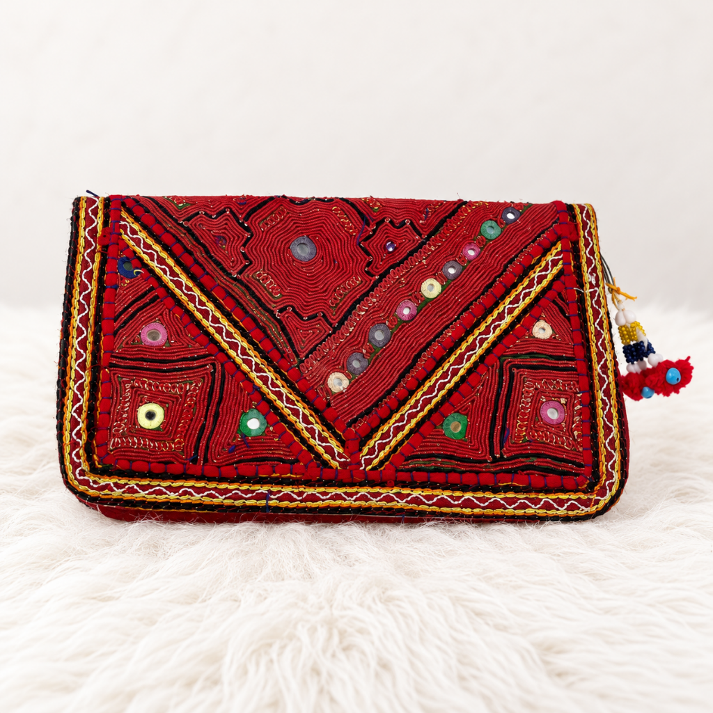 Ethnic Zari Purse for Women