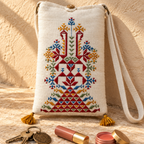 Everyday Charm Small Embroidered Mobile Cover Bag