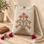 Everyday Charm Small Embroidered Mobile Cover Bag