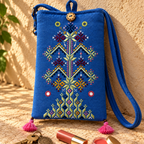 Everyday Charm Small Embroidered Mobile Cover Bag