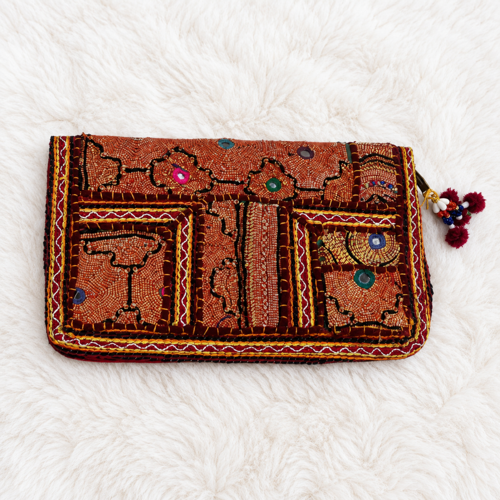 Ethnic Zari Purse for Women