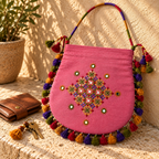 Graceful Thread-Worked Potli Bag