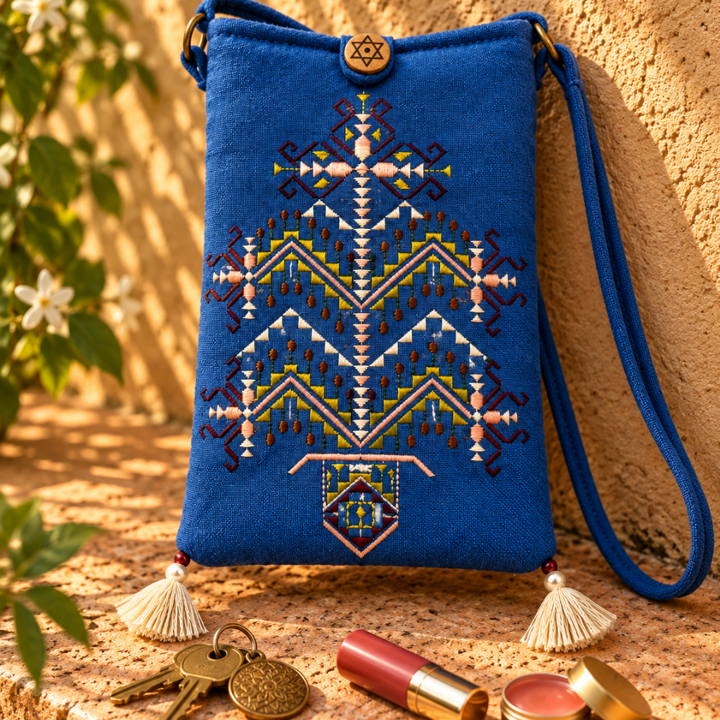 Everyday Charm Small Embroidered Mobile Cover Bag