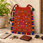Chic Thread-Worked Medium Embroidered Sling Bag for Women