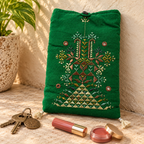 Thread-Worked Small Embroidered Mobile Cover Bag