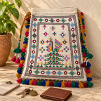 Chic Thread-Worked Medium Embroidered Sling Bag for Women