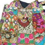 Folk Mosaic Embroidered Banjara Tote Bag for Women