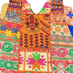 Folk Mosaic Embroidered Banjara Tote Bag for Women